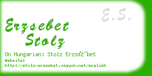 erzsebet stolz business card